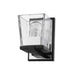 Bleeker Street Matte Black Chrome 1 Light Wall Sconce - Wall Sconces