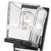 Bleeker Street Matte Black Chrome 1 Light Wall Sconce - Wall Sconces