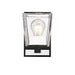 Bleeker Street Matte Black Chrome 1 Light Wall Sconce - Wall Sconces