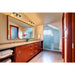 Bleeker Street Matte Black Chrome 3 Light Vanity - Bath & Vanity