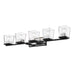 Bleeker Street Matte Black Chrome 5 Light Vanity - Bath & Vanity