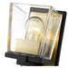 Bleeker Street Matte Black Olde Brass 1 Light Wall Sconce - Wall Sconces