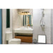 Bleeker Street Matte Black Olde Brass 3 Light Vanity - Bath & Vanity