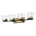 Bleeker Street Matte Black Olde Brass 4 Light Vanity - Bath & Vanity