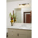 Bleeker Street Matte Black Olde Brass 4 Light Vanity - Bath & Vanity