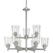 Bohin Brushed Nickel Chandelier - Chandeliers