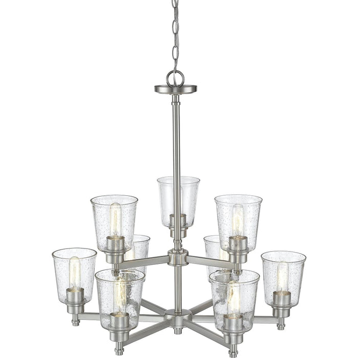 Bohin Brushed Nickel Chandelier - Chandeliers