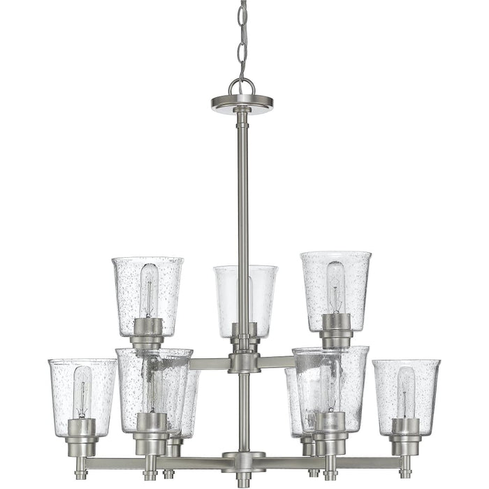 Bohin Brushed Nickel Chandelier - Chandeliers