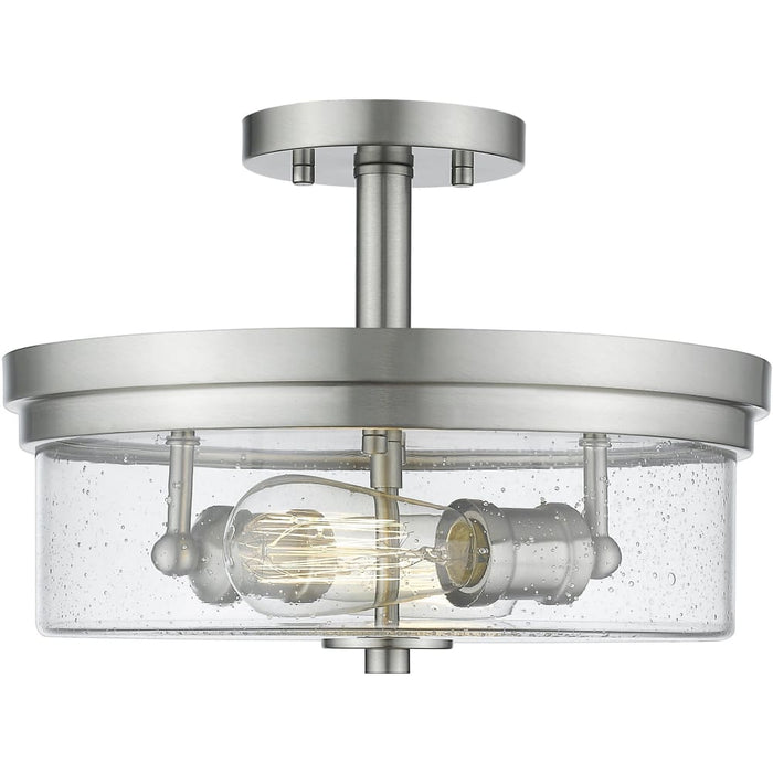 Bohin Brushed Nickel Semi-Flushmount - Semi-Flushmounts