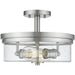 Bohin Brushed Nickel Semi-Flushmount - Semi-Flushmounts