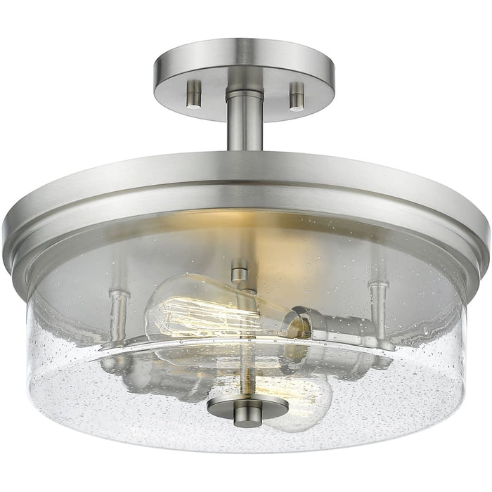 Bohin Brushed Nickel Semi-Flushmount - Semi-Flushmounts