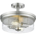 Bohin Brushed Nickel Semi-Flushmount - Semi-Flushmounts