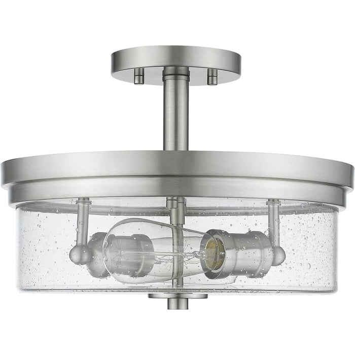 Bohin Brushed Nickel Semi-Flushmount - Semi-Flushmounts