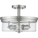 Bohin Brushed Nickel Semi-Flushmount - Semi-Flushmounts