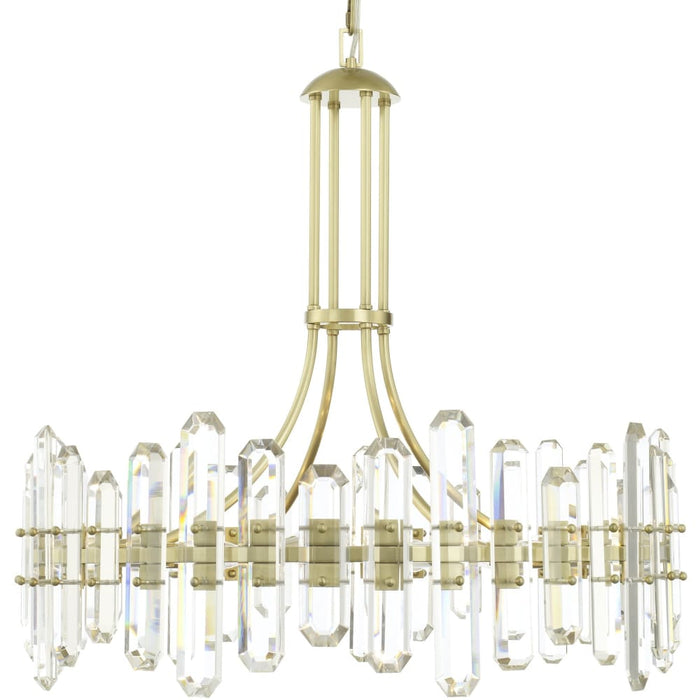 Bolton 12 Light Aged Brass Chandelier - Chandeliers