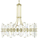Bolton 12 Light Aged Brass Chandelier - Chandeliers