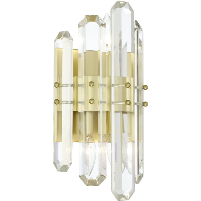 Bolton 2 Light Aged Brass Wall Mount - Wall Sconce