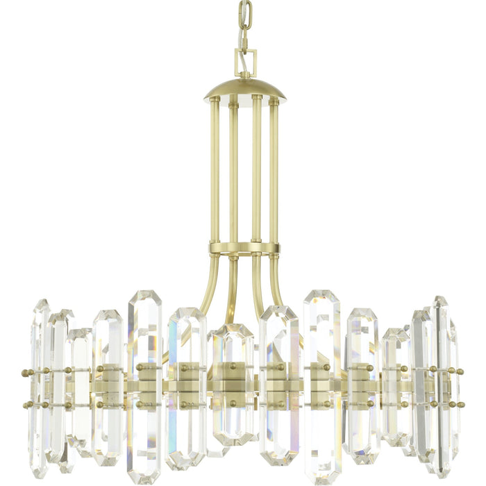 Bolton 8 Light Aged Brass Chandelier - Chandeliers