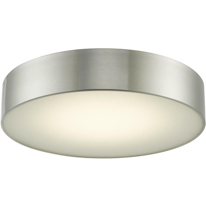 Bongo Brushed Nickel 1 Light LED Flushmount - Flushmounts