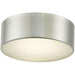 Bongo Brushed Nickel 2 Light LED Flushmount - Flushmounts