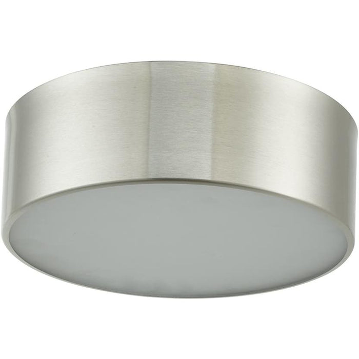Bongo Brushed Nickel 2 Light LED Flushmount - Flushmounts