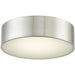 Bongo Brushed Nickel 2 Light LED Flushmount - Flushmounts