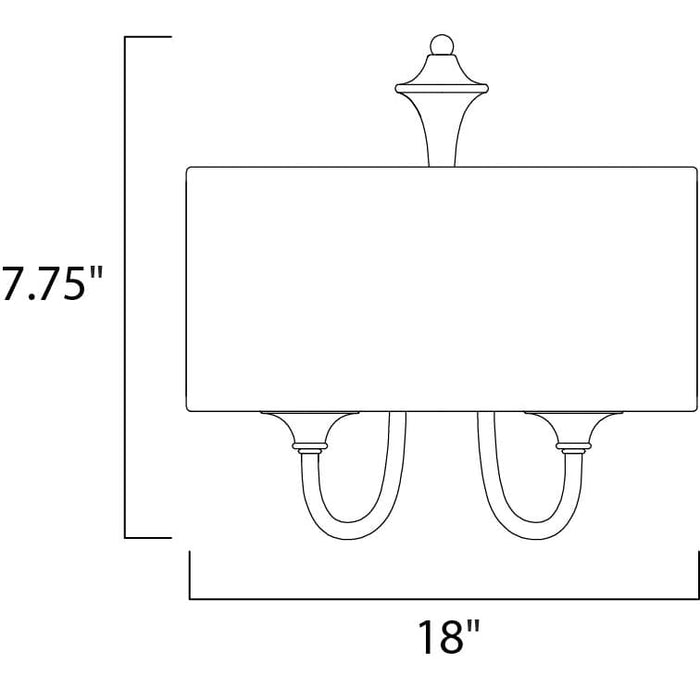 Bongo Satin Nickel Flush Mount - Flushmounts
