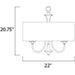 Bongo Satin Nickel Multi-Light Pendant - Pendants