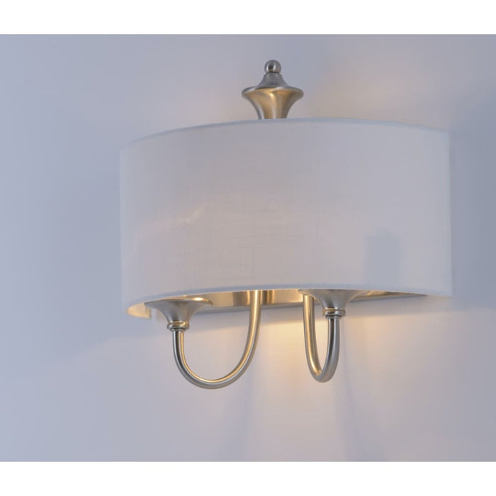 Bongo Satin Nickel Wall Sconce - Wall Sconce