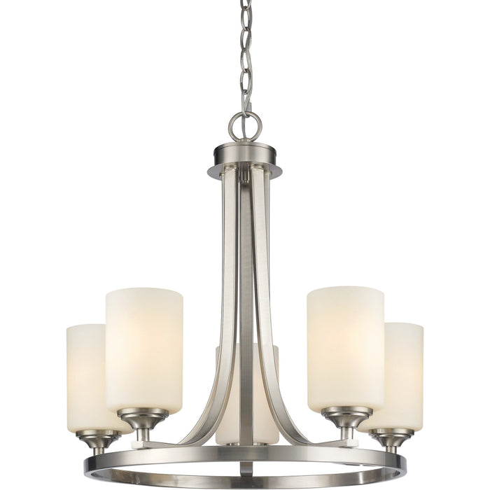 Bordeaux Brushed Nickel Chandelier | theLightShop