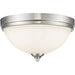 Bordeaux Brushed Nickel Flushmount | theLightShop