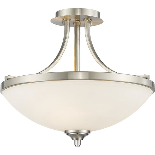 Bordeaux Brushed Nickel Semi-Flushmount | theLightShop