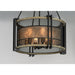 Boundry Black / Barn Wood / Antique Brass Chandelier - Chandeliers
