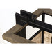 Boundry Black / Barn Wood / Antique Brass Linear Pendant - Pendants