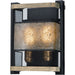 Boundry Black / Barn Wood / Antique Brass Wall Sconce - Wall Sconce