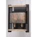 Boundry Black / Barn Wood / Antique Brass Wall Sconce - Wall Sconce