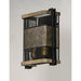 Boundry Black / Barn Wood / Antique Brass Wall Sconce - Wall Sconce