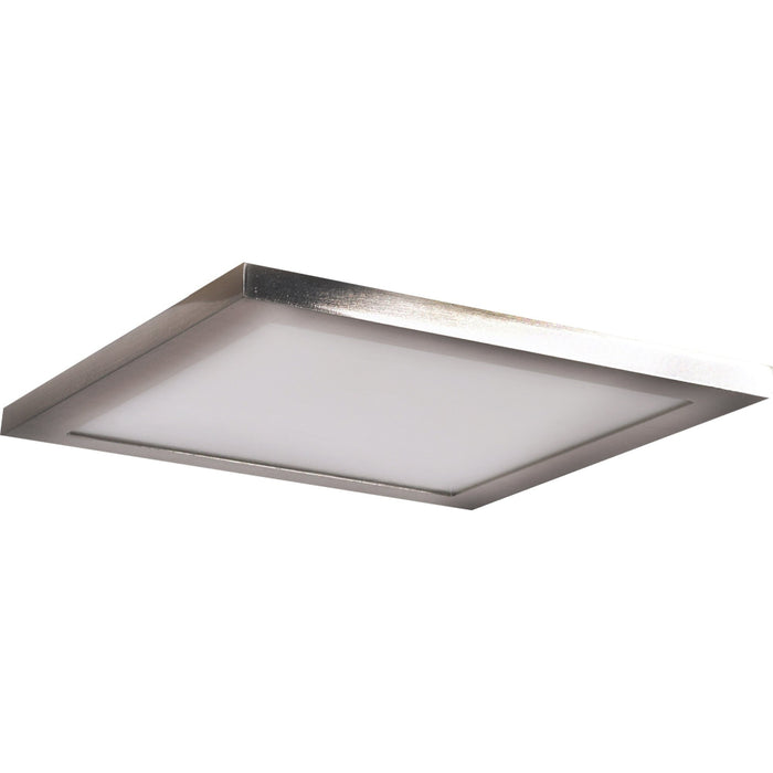 Boxer Brushed Steel LED FlushMount - Flushmounts