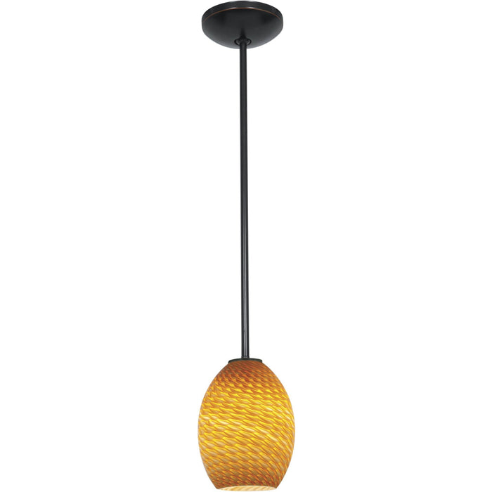 Brandy FireBird Oil Rubbed Bronze Pendant - Pendants