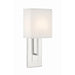 Brent Polished Nickel 1 Light Wall Sconce Crystorama BRE-A3631-PN