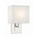 Brent Polished Nickel 1 Light Wall Sconce Crystorama BRE-A3632-PN