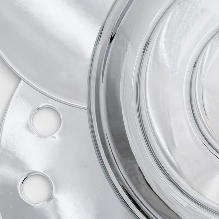 Brentwood 6 Light Crystal Polished Chrome Drum Shade Mini Chandelier - Chandeliers