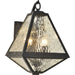Brian Patrcik Flynn for Crystorama Glacier Outdoor 2 Light Black Charcoal Wall Mount - Wall Sconce