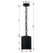 Brian Patrick Flynn for Crystorama Alston 1 Light Matte Black Mini Chandelier - Chandeliers