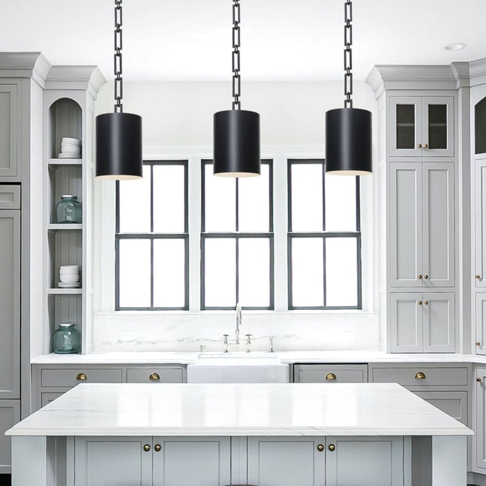 Brian Patrick Flynn for Crystorama Alston 1 Light Matte Black Mini Chandelier - Chandeliers