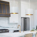 Brian Patrick Flynn for Crystorama Alston 1 Light Matte White Antique Gold Mini Chandelier - Chandeliers