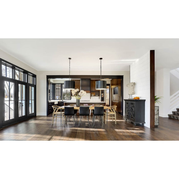 Brian Patrick Flynn for Crystorama Alston 6 Light Matte Black Chandelier - Chandeliers