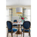 Brian Patrick Flynn for Crystorama Alston 6 Light Matte White Antique Gold Chandelier - Chandeliers