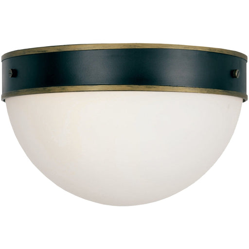 Brian Patrick Flynn for Crystorama Capsule Outdoor 2 Light Matte Black Textured Gold Ceiling Mount - Outdoor Ceiling Mount