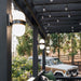Brian Patrick Flynn for Crystorama Capsule Outdoor 2 Light Outdoor Matte Black Textured Gold Wall Mount - Outdoor Wall Mount